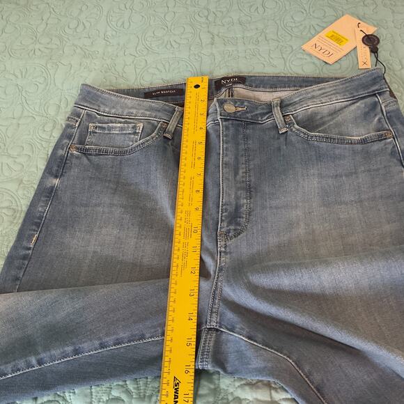 NYDJ Lovesick Slim Bootcut Sure Stretch Medium Wash 14W NWT - Picture 11 of 13